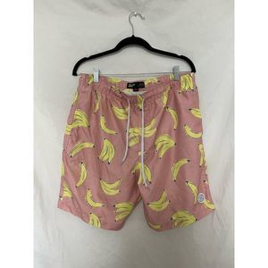 Brooklyn Cloth Kent Ave Banana Print Volley Swim Trunk